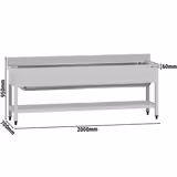 Dřezová skříňka na hrnce ECO - 2000x700 mm - se spodem - 1 dřez