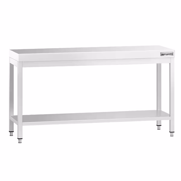 Paslanmaz Çelik Çalışma Tezgahı - PREMIUM- 1800x700mm - Sırtsız alt raflı