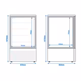 Cellule de refroidissement rapide - écran tactile - 240 litres - 10 x GN 1/1