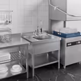 Spültisch ECO - 800x600mm - mit Grundboden & 1 Becken