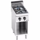 Gas Hob - 14kW - 2 burners - with open base shelf