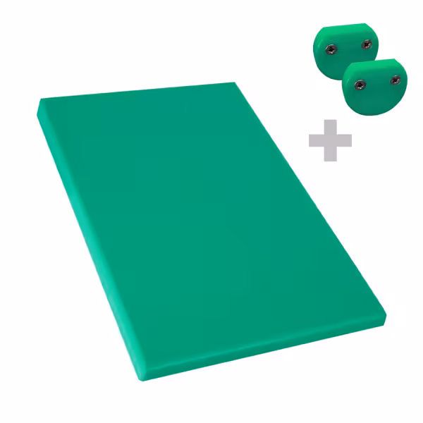 Chopping Board - 250x400mm - Thickness: 20mm - HACCP-Compliant - Polyethylene - Green