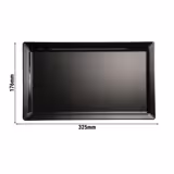 (6 pièces) Plateau GN 1/3 – PURE – Mélamine – Hauteur : 30 mm – Noir