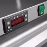 Onderbouw vrieskast RVS PREMIUM - 595mm - 110liter - tot -18°C - met 1 glazen deur - geforceerde koeling & rooster