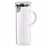 (6 st) Karaff Set - 1,5 l - Glas - lock med sil