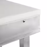 Hackblock Edelstahl mit Arbeitsplatte aus Polyethylen - 500x500mm