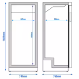 LIEBHERR | Kühlschrank PERFORMANCE - 569 Liter - Innen Kunststoff - mit 1 Glastür - Weiß