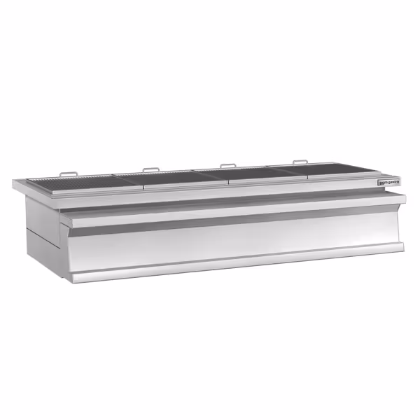 Holzkohlegrill - 1,6 m - 4 Grillroste
