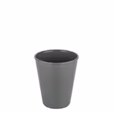 (24 szt.) Kubek wielorazowy - 300ml - Ø 88mm - sztaplowane, do zmywarki, 100% recykling, Made in Germany - Szary - kompatybilne z pokrywkami Ø88mm
