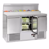 Mesa de preparação refrigerada ECO - 1368x700mm - com 3 portas - para 8x GN 1/6