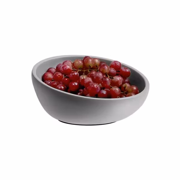 (6 pieces) Bowl - ELEMENT - Concrete - 1.1 liters - Ø 220 mm - Gray