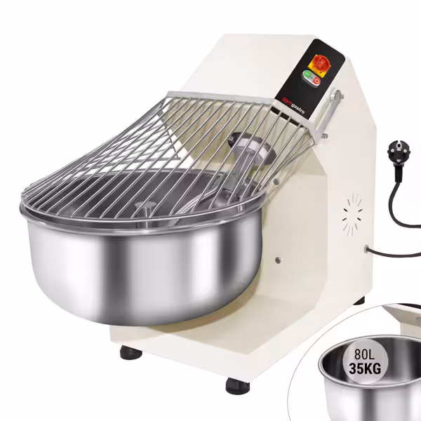 Amestecător de aluat - 80 litri / 35 kg - cu bol fix - 230 V