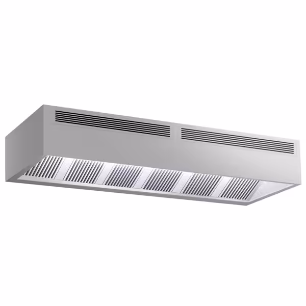 Afzuigkap doosmodel - B3500mm - zonder motor - met filter - met inductietoevoer
