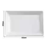 (6 pcs) GN 1/2 Gastronorm Tray - PURE - Melamine - 325x265mm - Height: 30mm - Black