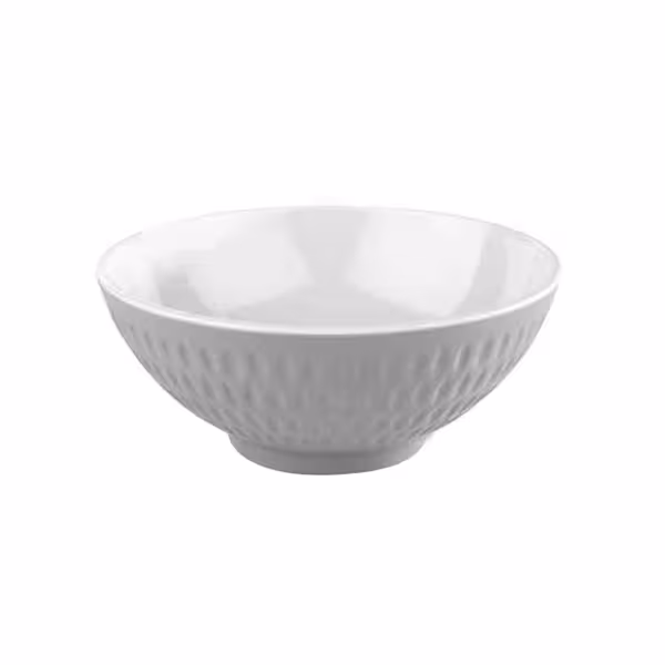 (6 stuks) Schaal - ASIA PLUS - Melamine - 0,35L - vierkant - 130x130mm - Diepte:55mm - stapelbaar - wit/grijs