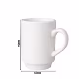 (6 db) BUDGETLINE - Kávéscsésze Mammoet - 190 ml - fehér