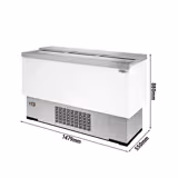 Commercial Glass Lid Chest Freezer - White - 305L