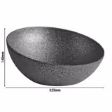 (6 adet) Kase - FROSTFIRE - Alüminyum - 3L - yuvarlak - Ø325mm - Derinlik:140mm - Gri-benekli