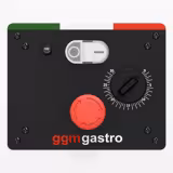 Teigknetmaschine - 42 Liter / 38 kg - 1 Geschwindigkeit - Kessel abnehmbar & Rührwerk aufklappbar - Timerfunktion