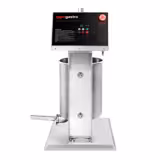 Embutidora de salchichas ELÉCTRICA vertical + Churrera - 20L - 180W - con pedal - Acero inoxidable - con 4 tubos de embutición y 3 boquillas para churros