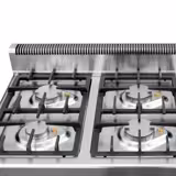 Cuisinière à gaz - 36 kW - 6 brûleurs