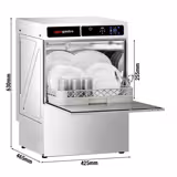 Zmywarka do szkła - cyfrowa - 3,30 kW - z detergentem, nabłyszczaczem & pompą spustową	