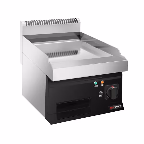Elektrische bakplaat - hardverchroomde plaat - 4,5kW - Glad - Bakoppervlak: 395x535mm