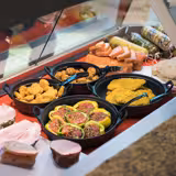 (6 Stück) Schale - PADELLA - Melamin - 1,5 Liter - Ø 210mm - Schwarz