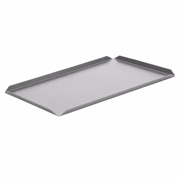 (5 stuks) Vitrineplateau - Aluminium - 600x100x10mm - rechthoekig - zilver