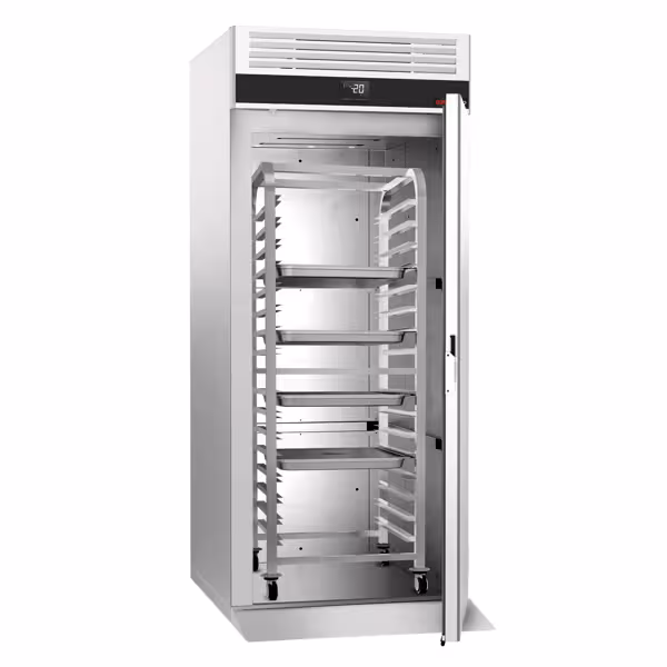 Roll-in koelkast RVS PREMIUM - GN 2/1 - GN 1/1 - EN 600x400 - 910mm - 700liter - tot -2°C tot +8°C - met 1 deur - geforceerde koeling & automatische ontdooiing