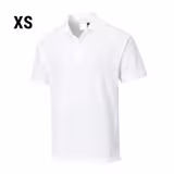 Men’s Cotton Polo Shirt - White - Size: XS