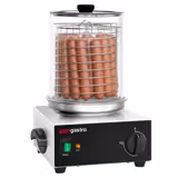 Saladette - 1210x700mm - 2-deurs - voor 9x GN 1/6 - incl. worstenroller grill & hotdogwarmer