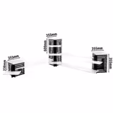 Etagerie/ Buffetständer aus Plexiglas - Schwarz/ Weiß