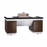 Mesa de preparación refrigerada DUBLÍN - 2000mm - encimera de granito negro