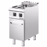 Elektro Fritteuse - 18 Liter - 14 kW - inkl. Unterbau mit 1 Tür