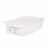 (6 Stück) CAMBRO | SafeTrak - Polypropylen-Behälter GN 1/1 - Milchig - Höhe: 150mm