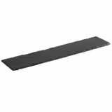 (6 pz) Vassoio in ardesia naturale - Ardesia naturale - 470x100mm - Altezza: 10mm - Nero