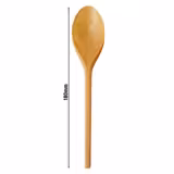 (1000 buc) Lingură reutilizabilă - 180 mm - fără BPA; lavabil în mașina de spălat vase - maro