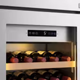Cave de vinhos Profissional - Aço inoxidável AISI 430 - 2 zonas de temperatura - 100 litros - até 72 garrafas