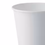 (1000 pcs) Couvercle réutilisable - Transparent - compatible avec 300ml Gobelet en carton Ø90mm Blanc