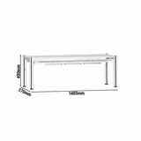 Warmhoudbrug PREMIUM Keramisch - 1400x370mm - 1,05kW - 1 verwarmde etage - in hoogte verstelbaar