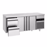 Kühltisch PREMIUM - 1865x700mm - mit 2 Türen - 2 Schubladen