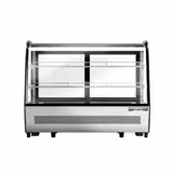 Vitrina refrigerada de mesa - 160 litros - plateado