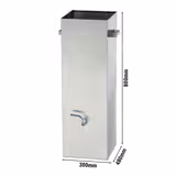 Reinigungstank für Hähnchengrillspieße - 580 x 300 x 990 mm