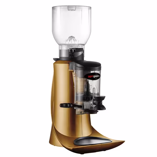 Koffiemolen - 2kg bonenreservoir - fluisterstil - 55dB - Met dispenser - goud