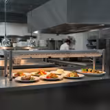 Commercial Heated Gantry - Ceramic Heater - Countertop, Stainless Steel – 2000×370 mm – 1.75 kW – Single Tier