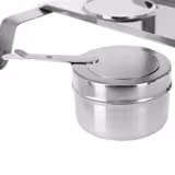 (2 pz) Chafing dish - GN 1/1 - con coperchio - in acciaio inox