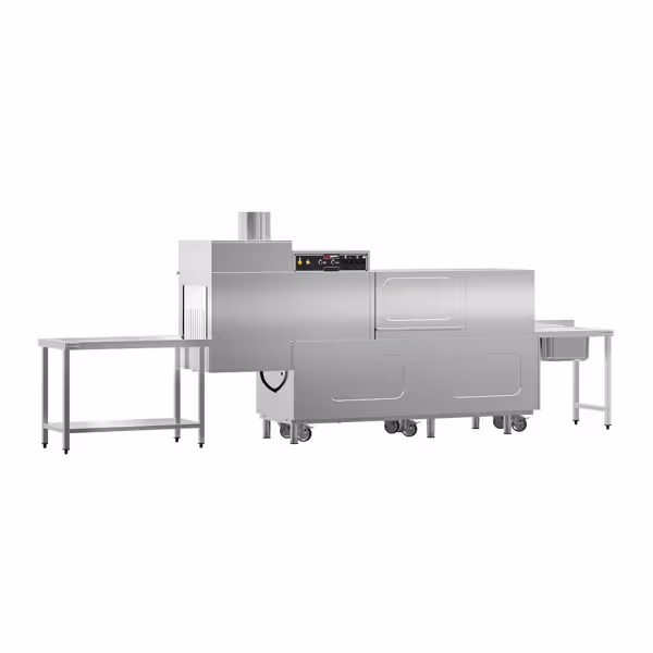 	Mașină de spălat vase cu transportor - digitală - 31 kW - cu uscător - masă de alimentare dreapta