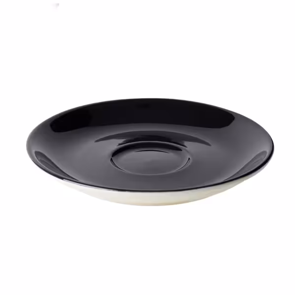 (6 Stück) BART COLOUR CAFE - Cappuccinountertasse - Ø 155mm - Schwarz