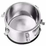 Contenitore termico in acciaio inox per il trasporto - 10 litri - altezza 220 mm - con base in gomma